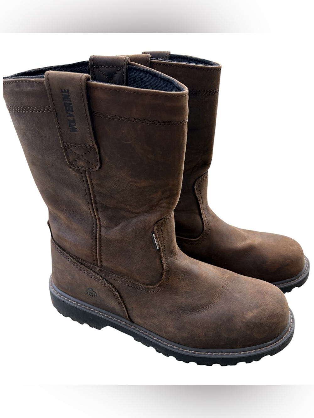 Wolverine Brown Pull-On Work Boots